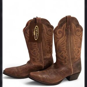 J.B. Dillon Women's Brown Heeled Boots